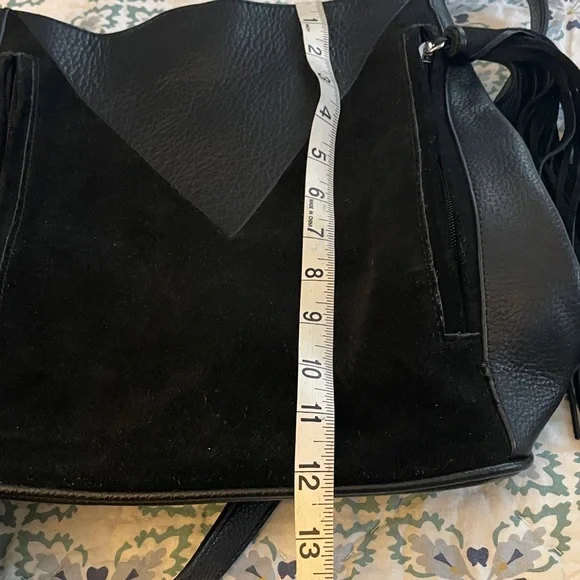 Sam Edelman Black Fringe Shoulder Bag - Picture 8 of 8